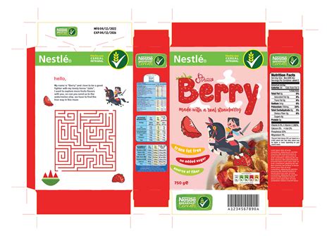 Cereal Box Label Design | Behance