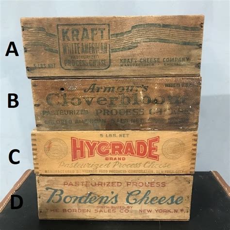 Vintage Wooden Cheese Boxes 1940’s | Tramps UK