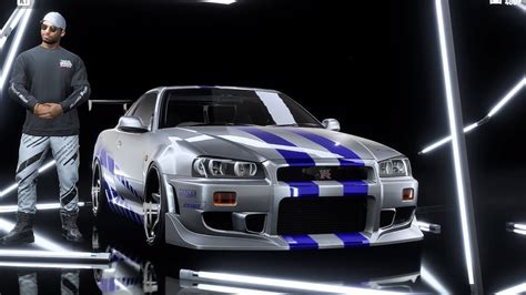 Fast And Furious Nissan Skyline R34 Gtr Paul Walker Nfs Heat Youtube