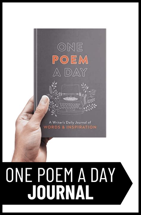 One Poem A Day A Writers Daily Journal Of Words And Inspiration