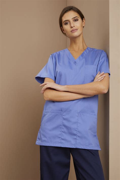 Unisex Smart Scrub Top Metro Blue Simon Jersey