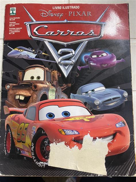 Álbum de figurinhas Carros 2 Disney Pixar Casa do Colecionador