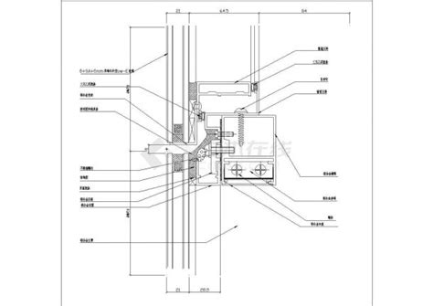 某幕墙纵剖cad全套设计节点图通用节点详图土木在线