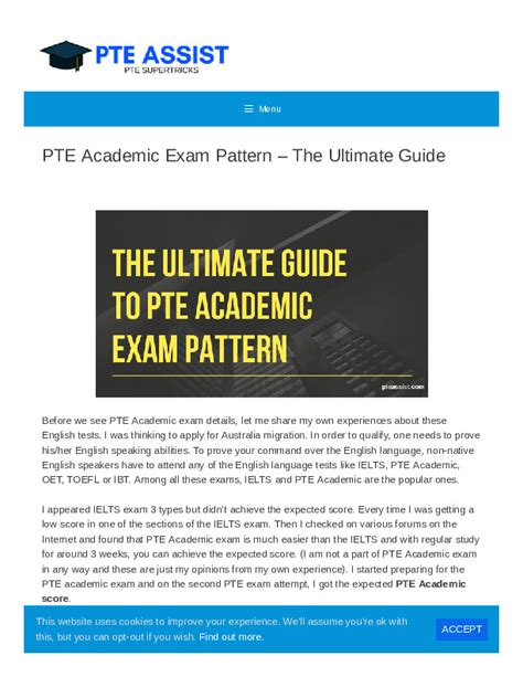 Ultimate Guide To Pte Academic Exam Pdfcoffee