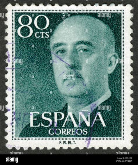 España circa 1955 un sello impreso en España demuestra el Gen