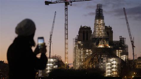 Outline Of New Notre Dame Spire Returns To Paris Skyline