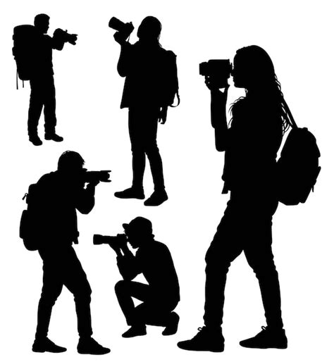 Photographer Silhouette Set Images Free Download On Freepik