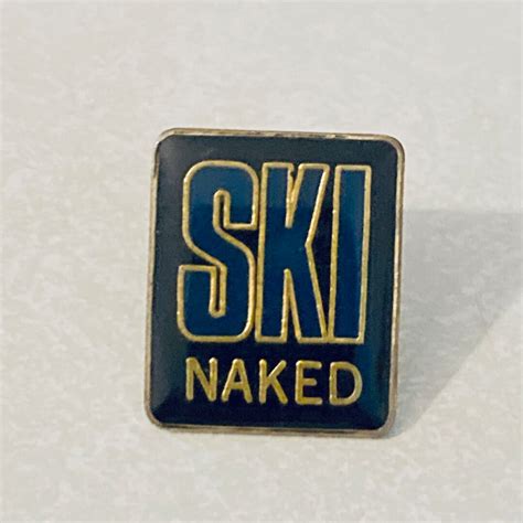 Vintage SKI NAKED Novelty Lapel Pin Enamel Pin Pin Back Hat Etsy