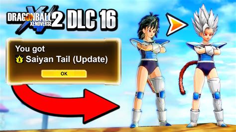 New Saiyan Tail Update Dragon Ball Xenoverse 2 Dlc 16 Youtube