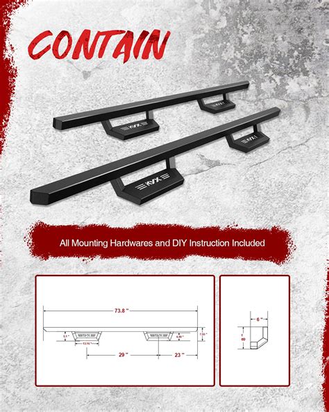 Kyx Running Boards For Ram Quad Cab Including