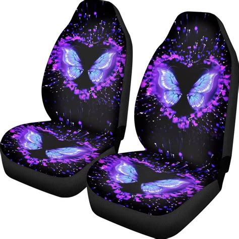 Amazon Toaddmos Heart Butterfly Purple Universal Stretchy Seat