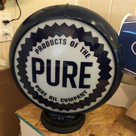 Pure Oil Gas Pump Globe Pure Gas Pump Globe Pure Gas Pump Globes