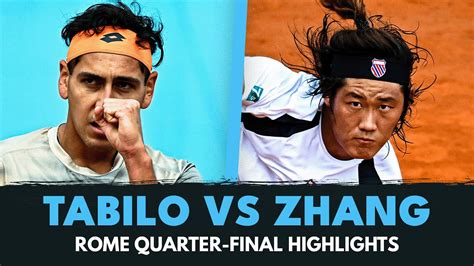 Alejandro Tabilo Vs Zhizhen Zhang Highlights Rome