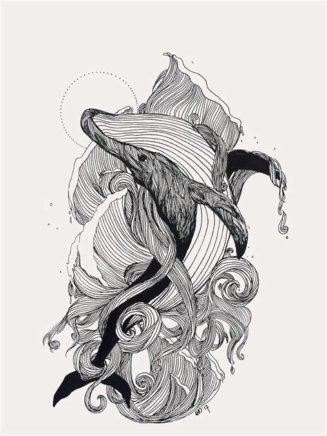 Whale Art - Tattoo Design on Behance