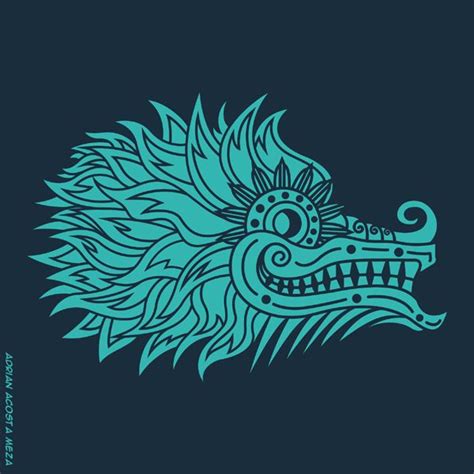 Quetzalcoatl Logo By Adrian Acosta Meza Aka Adriarte