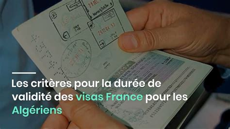 Les Crit Res Pour La Dur E De Validit Des Visas France Pour Les