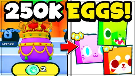 I Opened 250 000 New Eggs To Hatch HUGE PETS In Pet Sim 99 YouTube