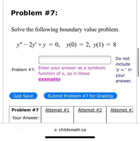 Solved Solve The Following Boundary Value Problem Chegg