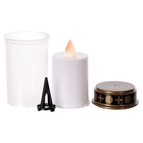 White Votive Candle With Holder Lasting 60 Days Online Sales On