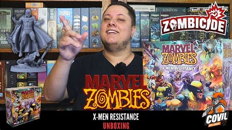 O Que Tem Na Caixa Unboxing Marvel Zombies X Men Resistance Zombicide