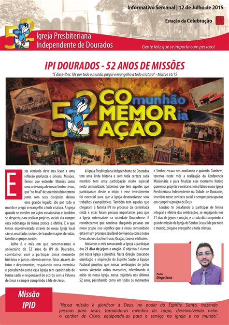 Boletim Informativo Do Dia De Julho De By Ipi Dourados Issuu