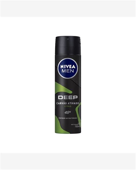 Riachuelo Desodorante Antitranspirante Aerosol Nivea Men Deep Citrus