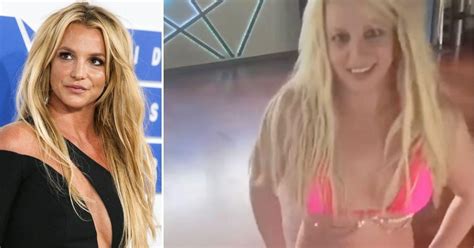 Britney Spears Bizarrely Twirls Around In Hot Pink Bikini Watch