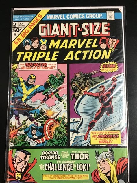 Giant Size Marvel Triple Action Comic Books Bronze Age