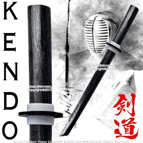 Black 22 Wooden Practice Sword Wakizashi Bokken Bokuto Kendo Kata