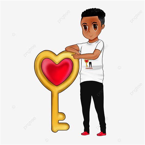 Hombre Con Llave De Corazon Amor Llave Corazon PNG Transparent