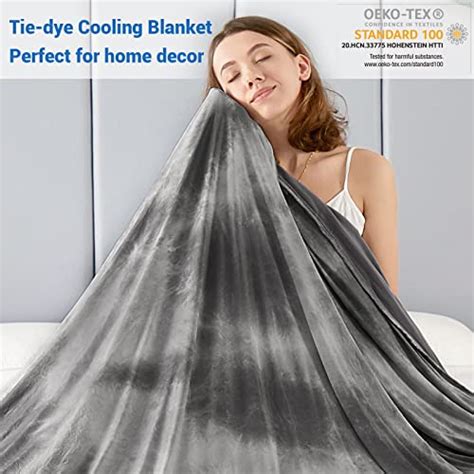 Topcee Cooling Blanket Queen Size For Night Sweats Decorative Tie Dye，absorbs Heat To Keep Cool