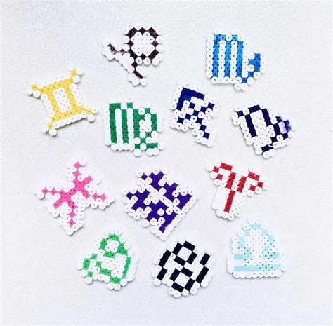 Zodiac Perler Beads Etsy