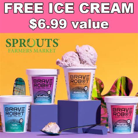 Sprouts Coupon Free Brave Robot Ice Cream