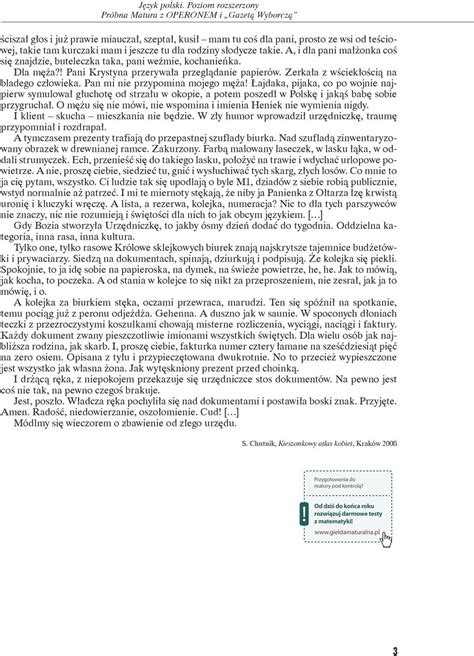 ARKUSZ PRÓBNEJ MATURY Z OPERONEM JĘZYK POLSKI PDF Darmowe pobieranie