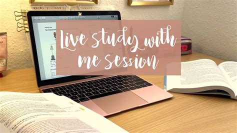 Live Study With Me Hour No Music Youtube