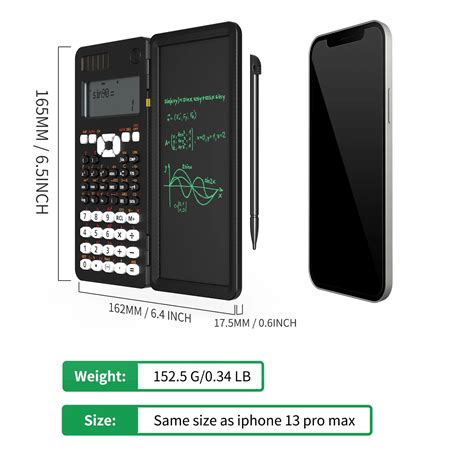 CALCULATRICE Black Calculatrice scientifique avec tablette écriture