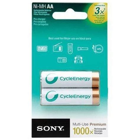 Pilha Recarregável AA 2100 MAH Sony Original C 2 Unidades Pilhas