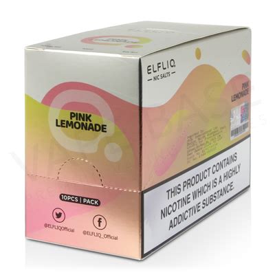 Pink Lemonade Nic Salt E Liquid By Elfliq Elfliq Nic Salts Vape