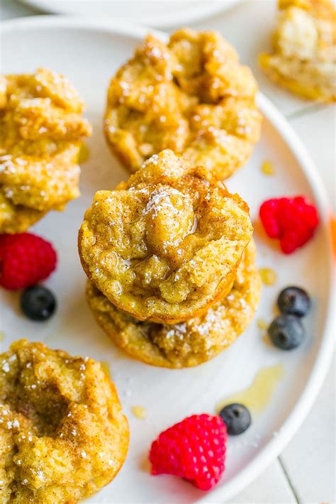 Baked French Toast Muffins With Cinnamon Sugar Topping