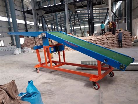 Mild Steel Truck Loading Unloading Belt Conveyor Capacity Kg Feet