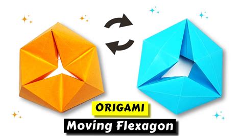 How To Make A Paper Moving Flexagon With One Paper Paper Flexagon Toy