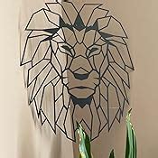 Hoagard Lion Head Xl Geometric Metal Wall Art L Wenkopf Xl