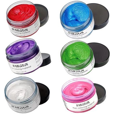 Amazon Blue Green Purple Red White Pink Hair Dye Temporary Hair