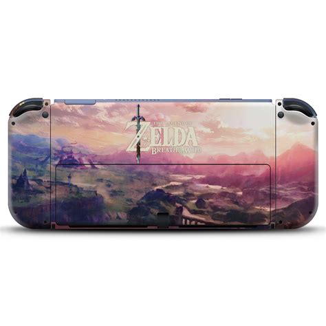 Kit Nintendo Switch Oled Skin E Capa Anti Poeira Zelda Breath Of The