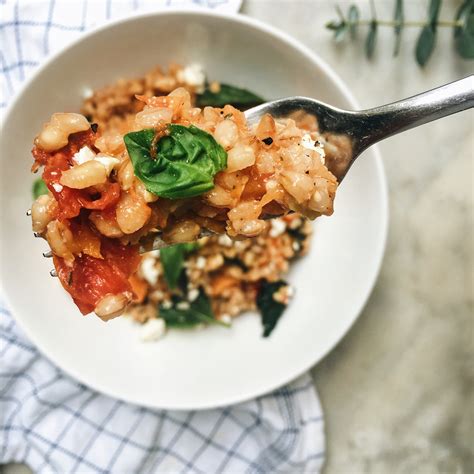 Pearl Barley Risotto With Roast Pumpkin Sun Dried Tomato Basil And Feta The Healthy Hunter