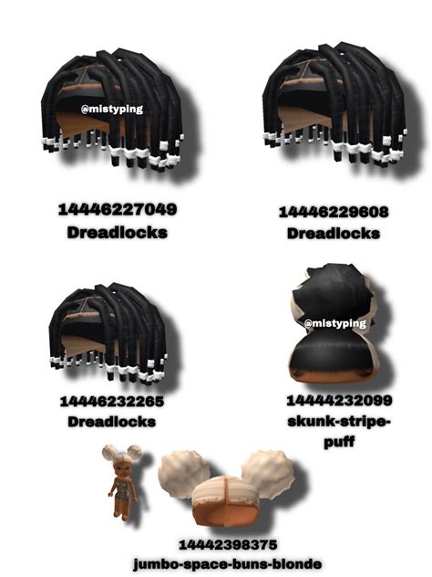 New Dreadlocks Hair codes | Roblox roblox, Black hair roblox, Roblox codes