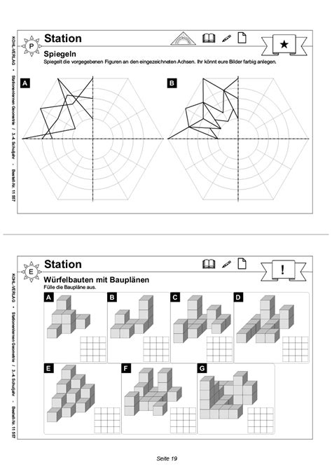 Stationenlernen Geometrie Klasse