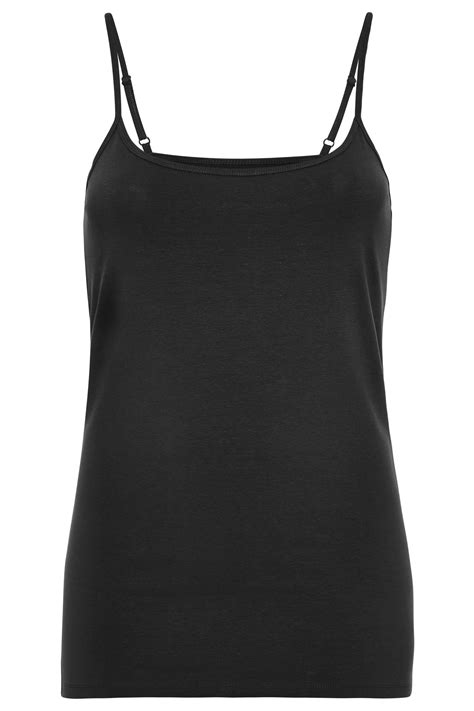 Plus Size Black Cami Top Yours Clothing