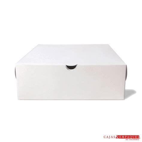 Caja Tipo Solapa 20x20x7 Cm Blanco Cajas Y Empaques De Colombia