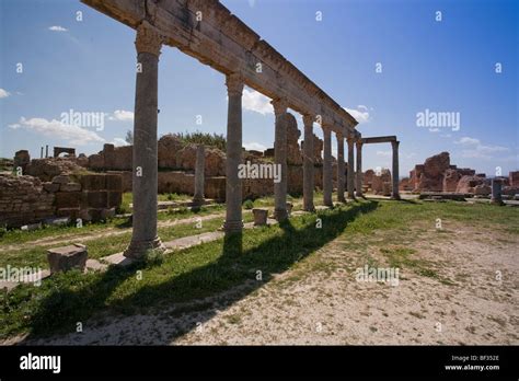 Tunisia Thuburbo Maius Colonia Julia Aurelia Commoda Stock Photo Alamy